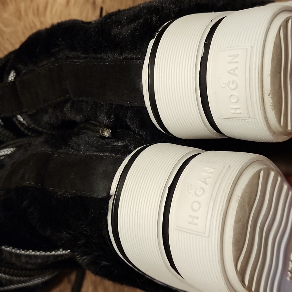 HOGAN ANKLE BOOTS WOMEN ECO FUR BLACK new fashion - Picture 16 of 16